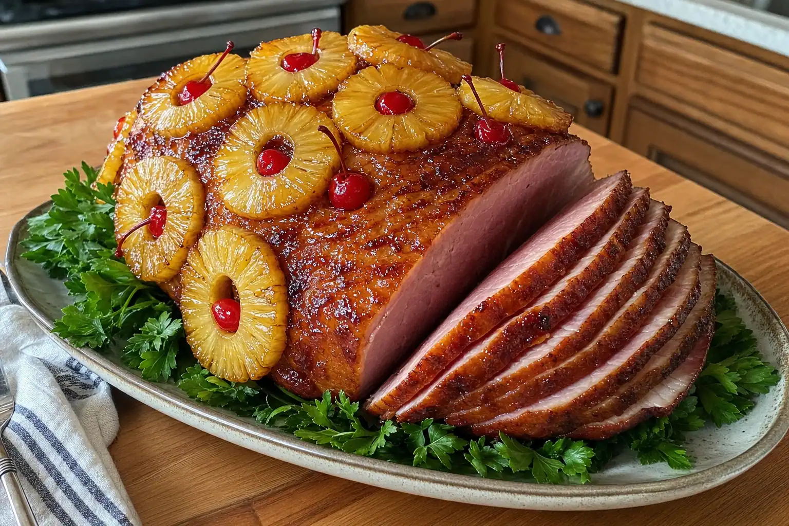 Pineapple Glazed Ham: easy baked ham with pineapple glaze — Dinner recipe | Afoodrink