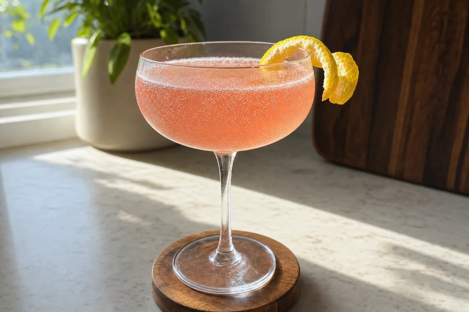 Pink Gin 75: pink gin 75 cocktail — Drinks recipe | Afoodrink