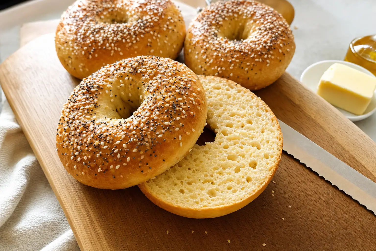 Protein Bagels: homemade protein bagels with Greek yogurt — Breakfast recipe | Afoodrink