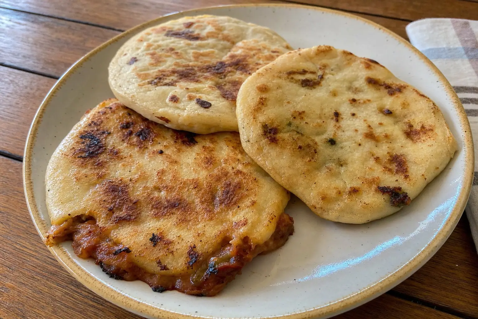 Pupusas with Cheese, Beans, and Quick Curtido: cheese and bean pupusas — Dinner recipe | Afoodrink