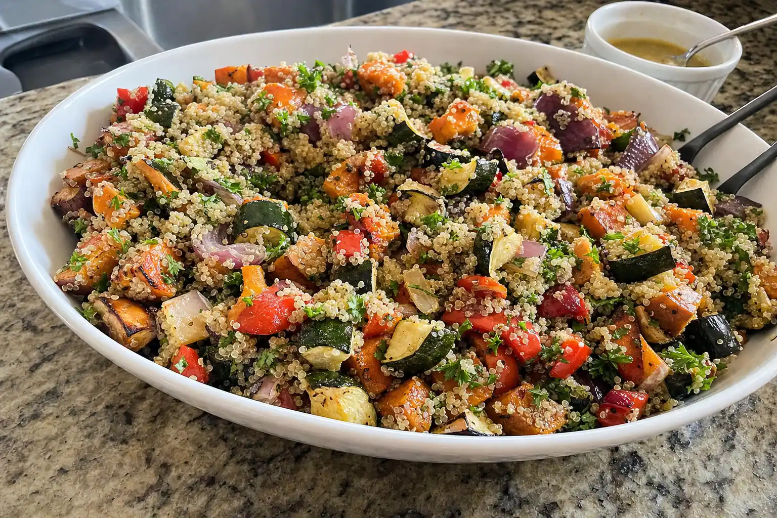 Quinoa and Roasted Vegetable Salad: easy quinoa salad — Salads & sides recipe | Afoodrink