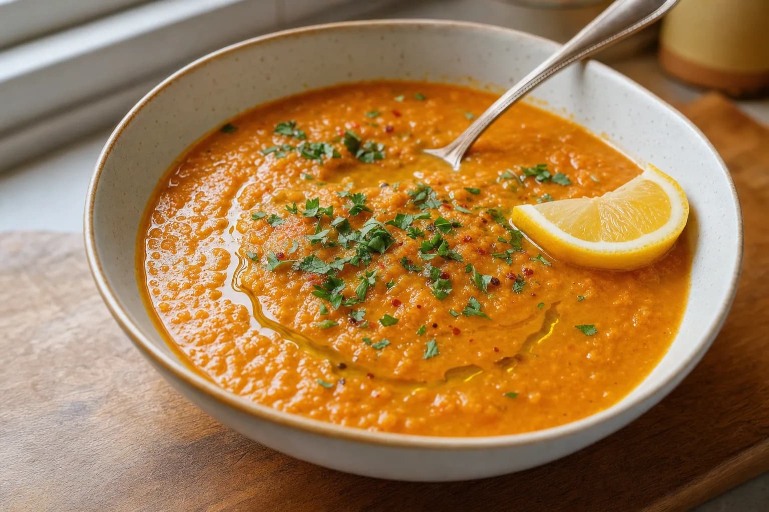 Red Lentil Soup: easy red lentil soup with lemon — Soup Recipes recipe | Afoodrink