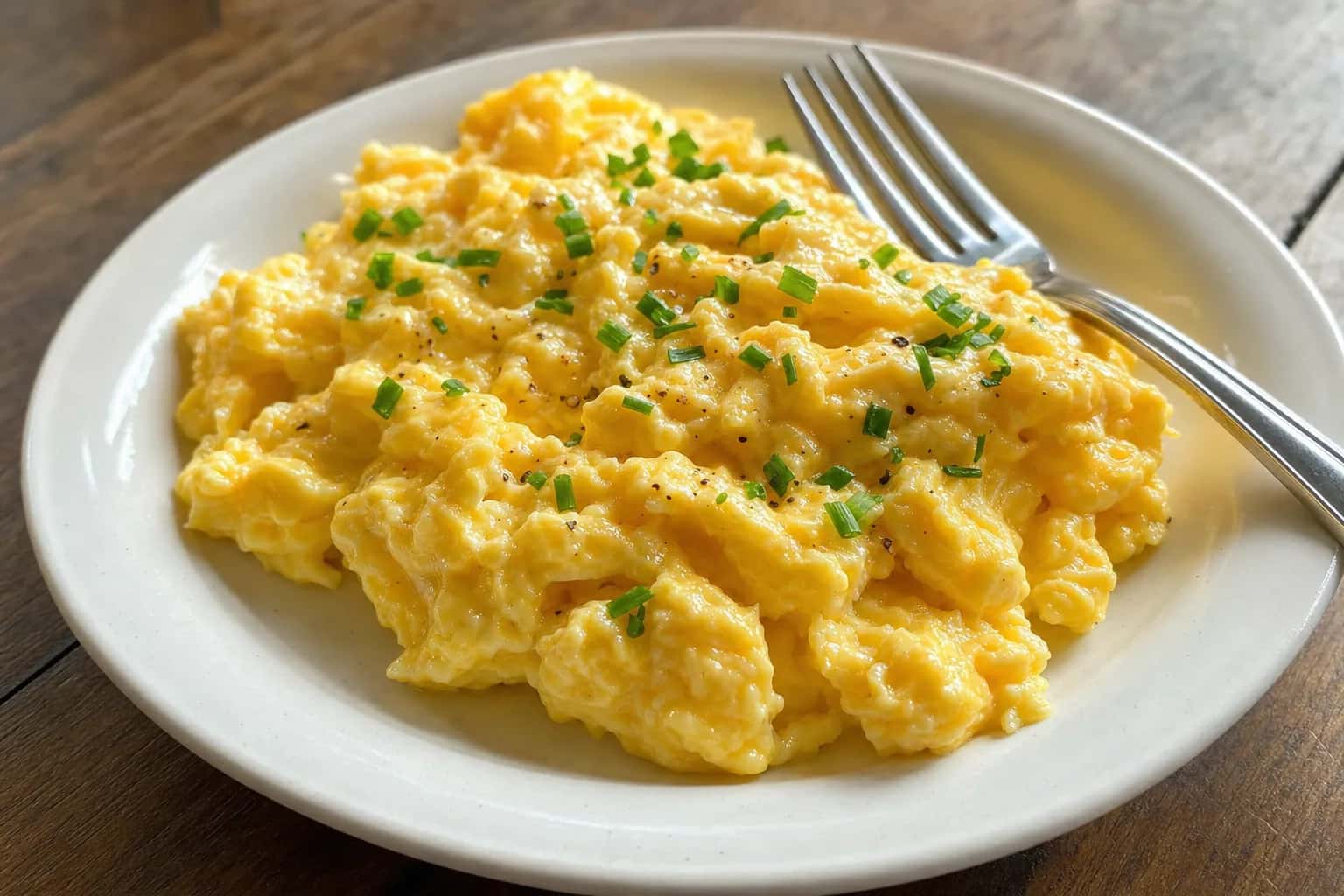 Soft Scrambled Eggs: easy scrambled eggs with milk — Breakfast recipe | Afoodrink
