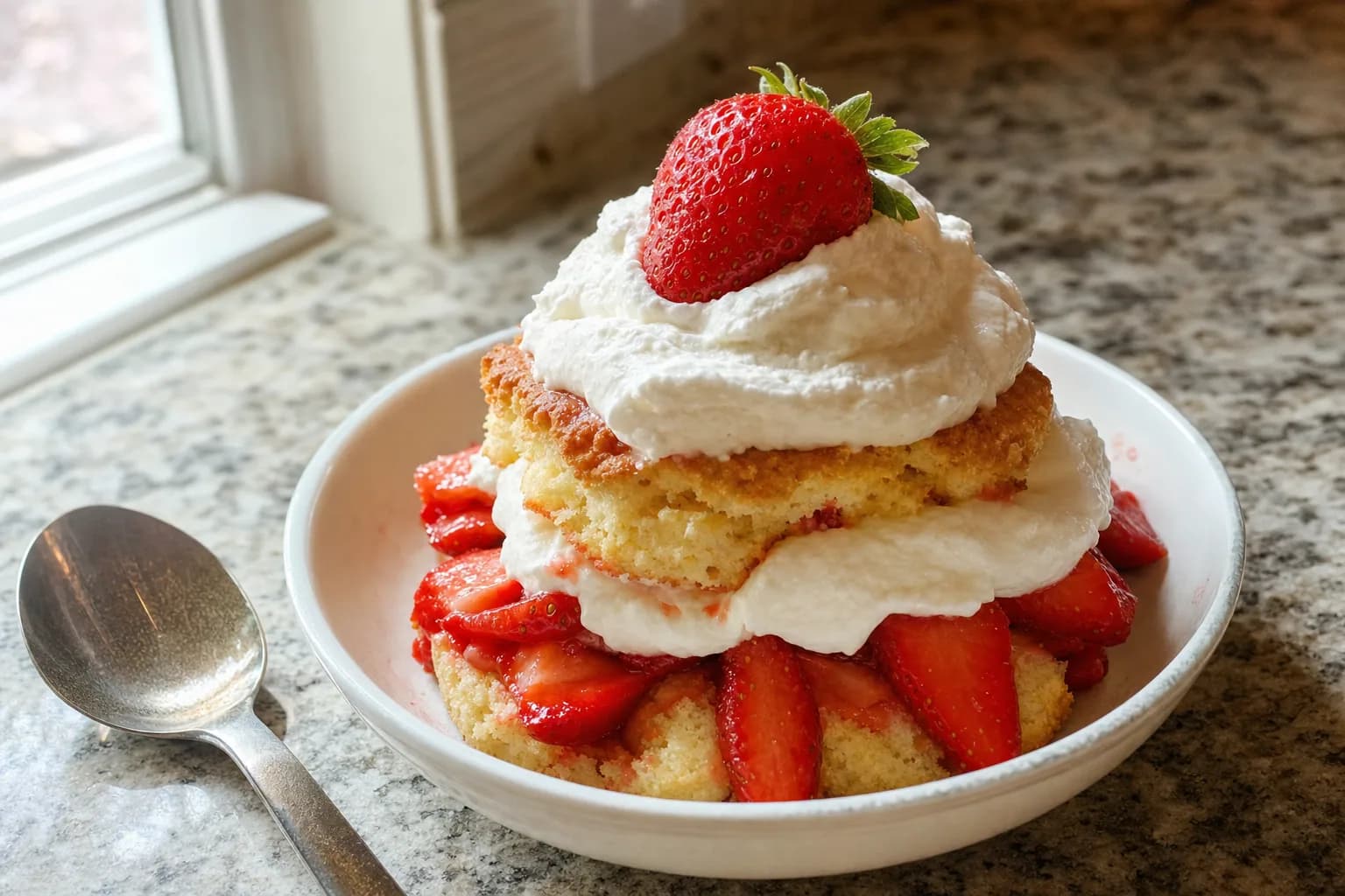 Classic Strawberry Shortcake: homemade biscuit shortcake — Desserts recipe | Afoodrink