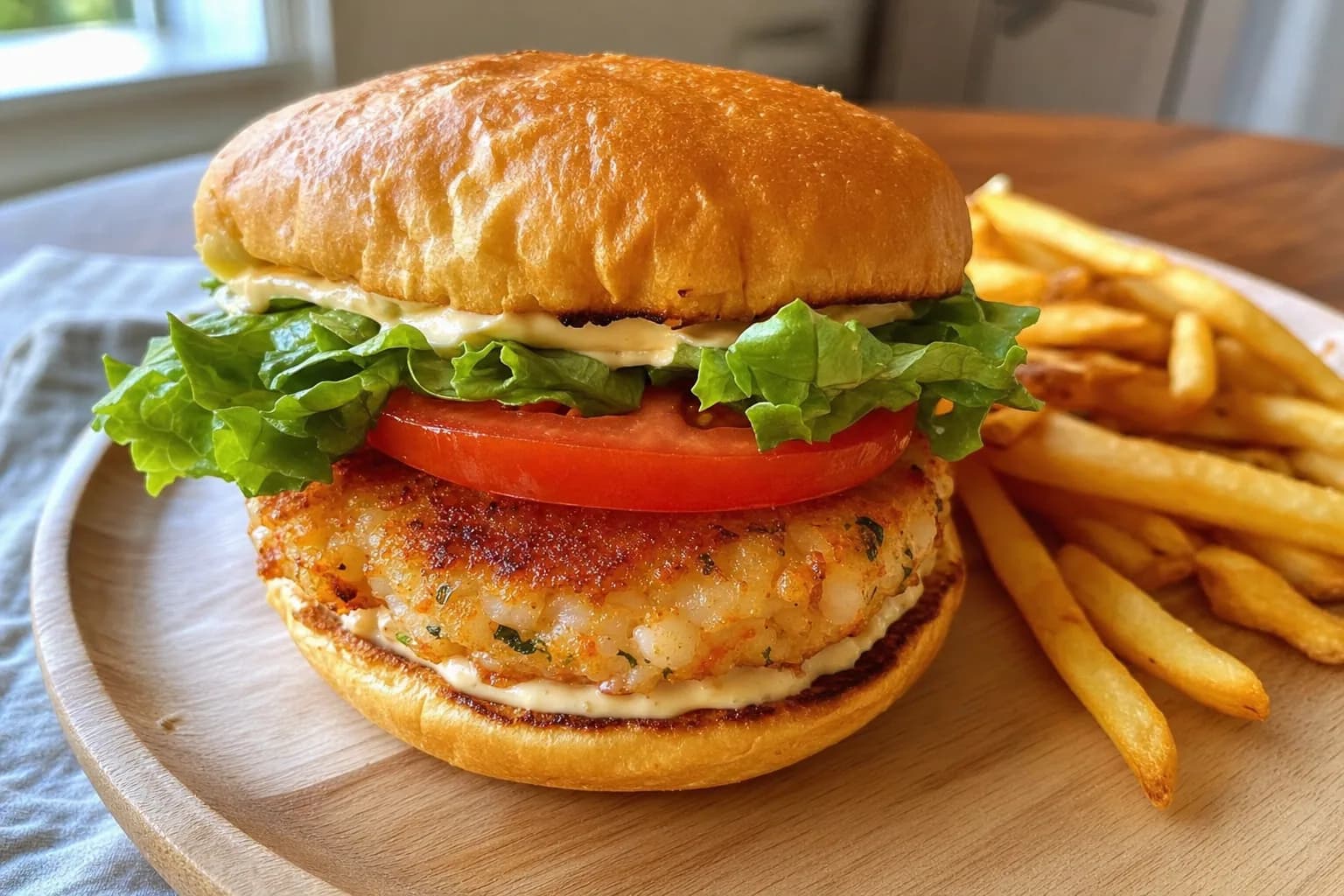 Shrimp Burger: Lunch & light meals — Sandwiches recipe | Afoodrink