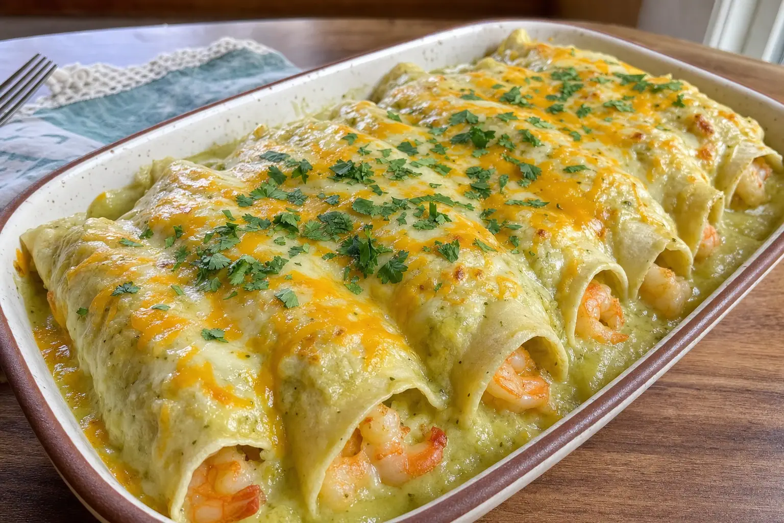 Shrimp Enchiladas: dinner — Main Course recipe | Afoodrink