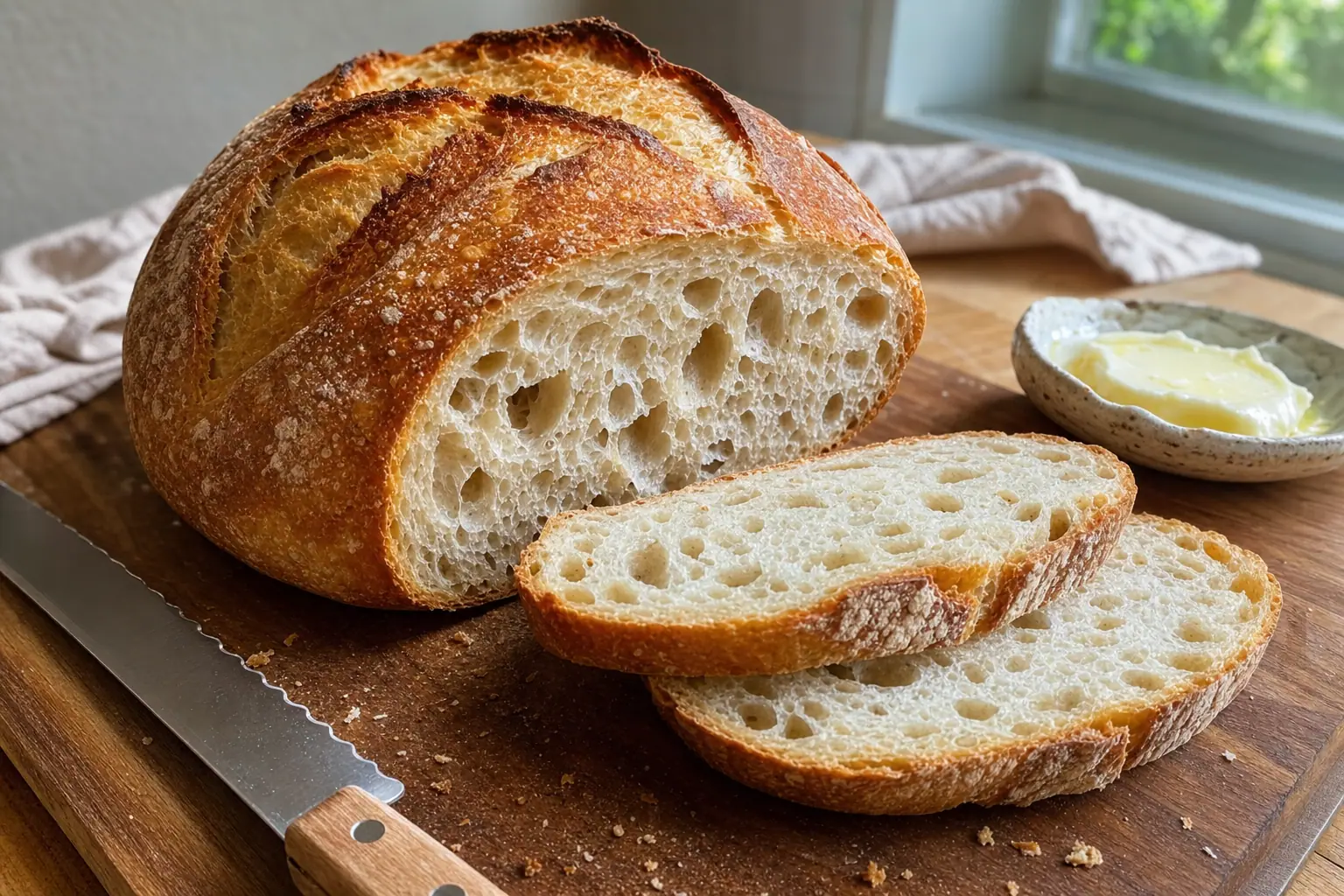 Sourdough Bread: beginner sourdough bread with starter — Breakfast recipe | Afoodrink