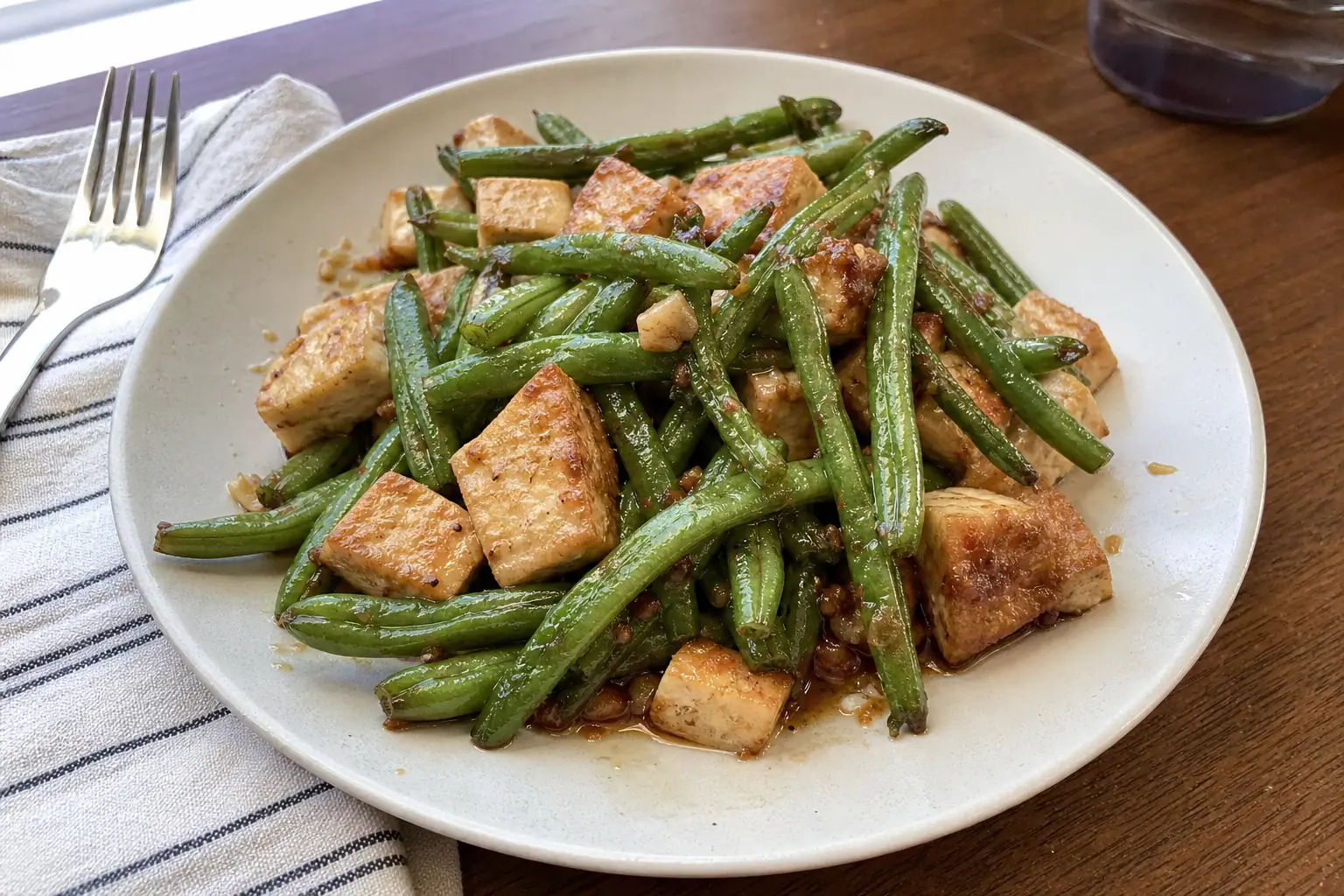 Stir-Fried String Beans with Tofu: easy stir fry dinner — Dinner recipe | Afoodrink