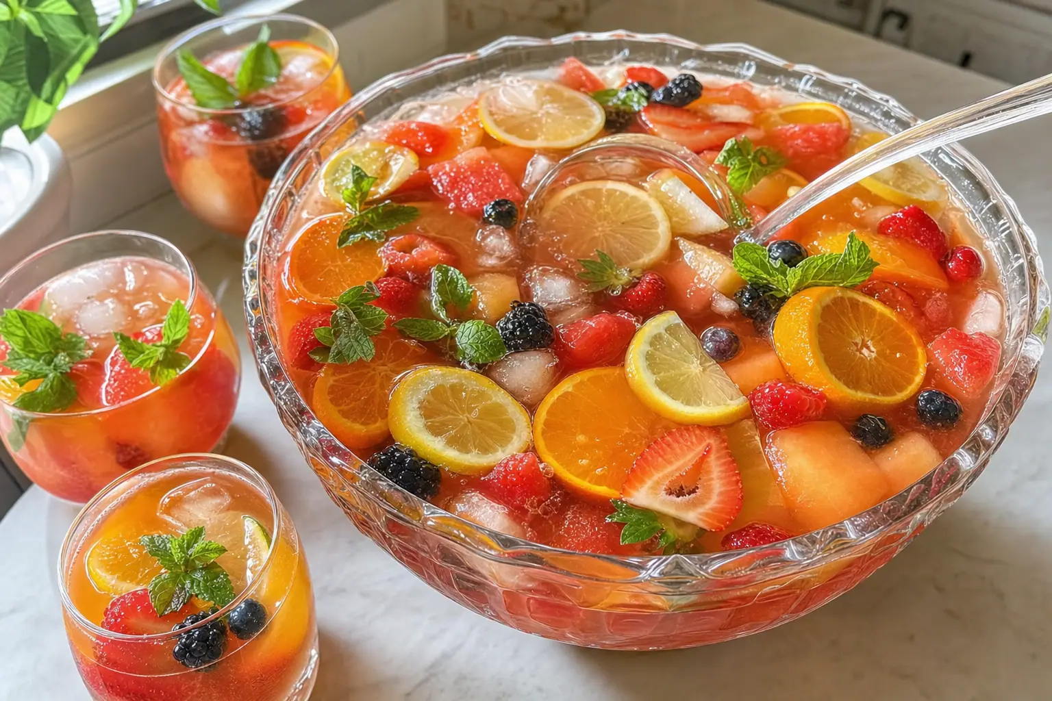 Summer Punch: easy fruit punch for parties — Drinks recipe | Afoodrink