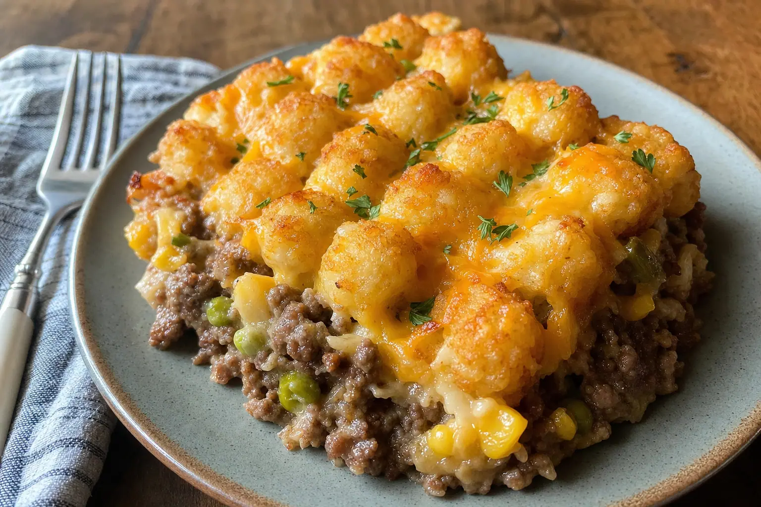 Tater Tot Casserole: easy tater tot casserole with ground beef — Dinner recipe | Afoodrink