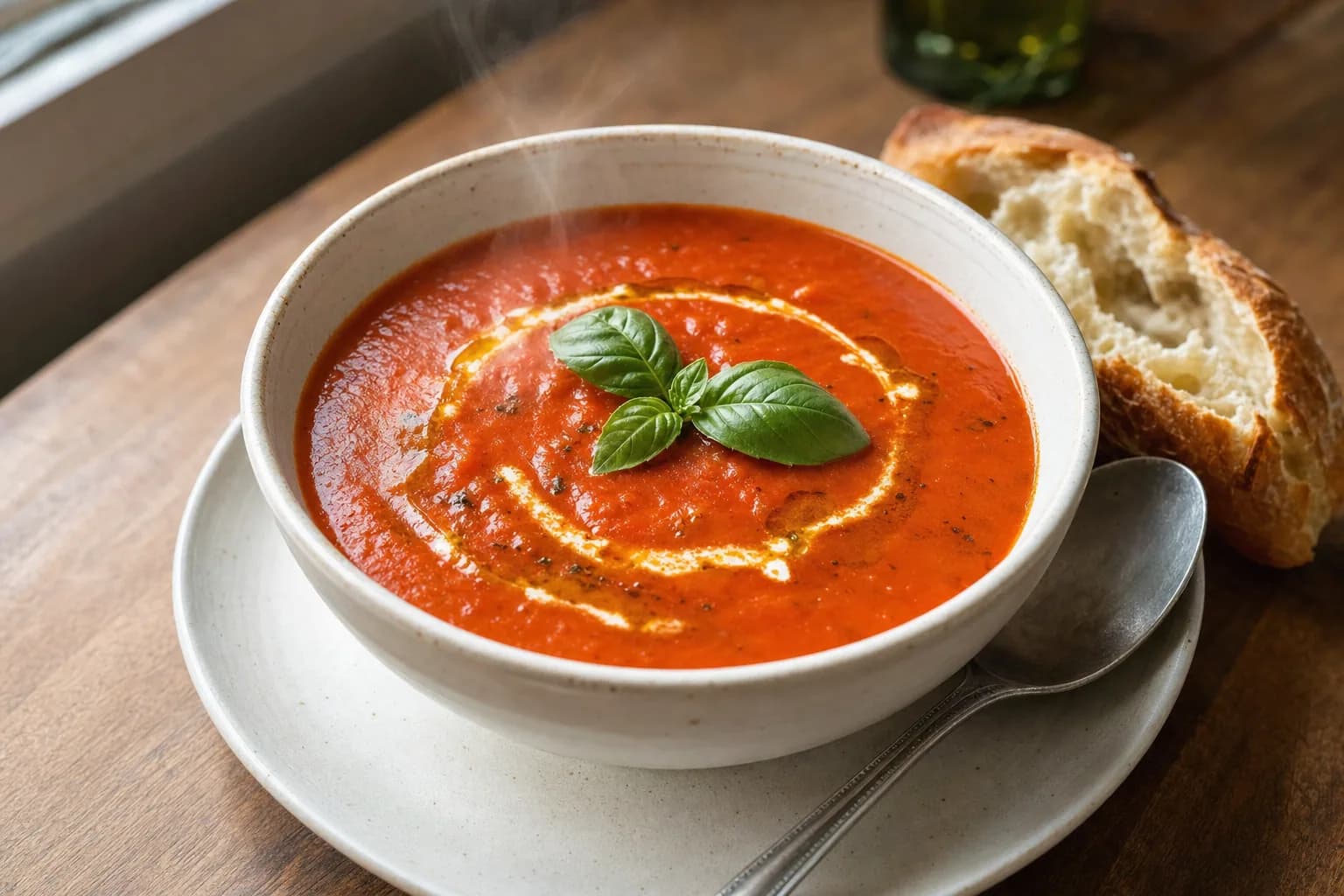 Tomato Basil Soup: creamy tomato basil soup with canned tomatoes — Soup Recipes recipe | Afoodrink