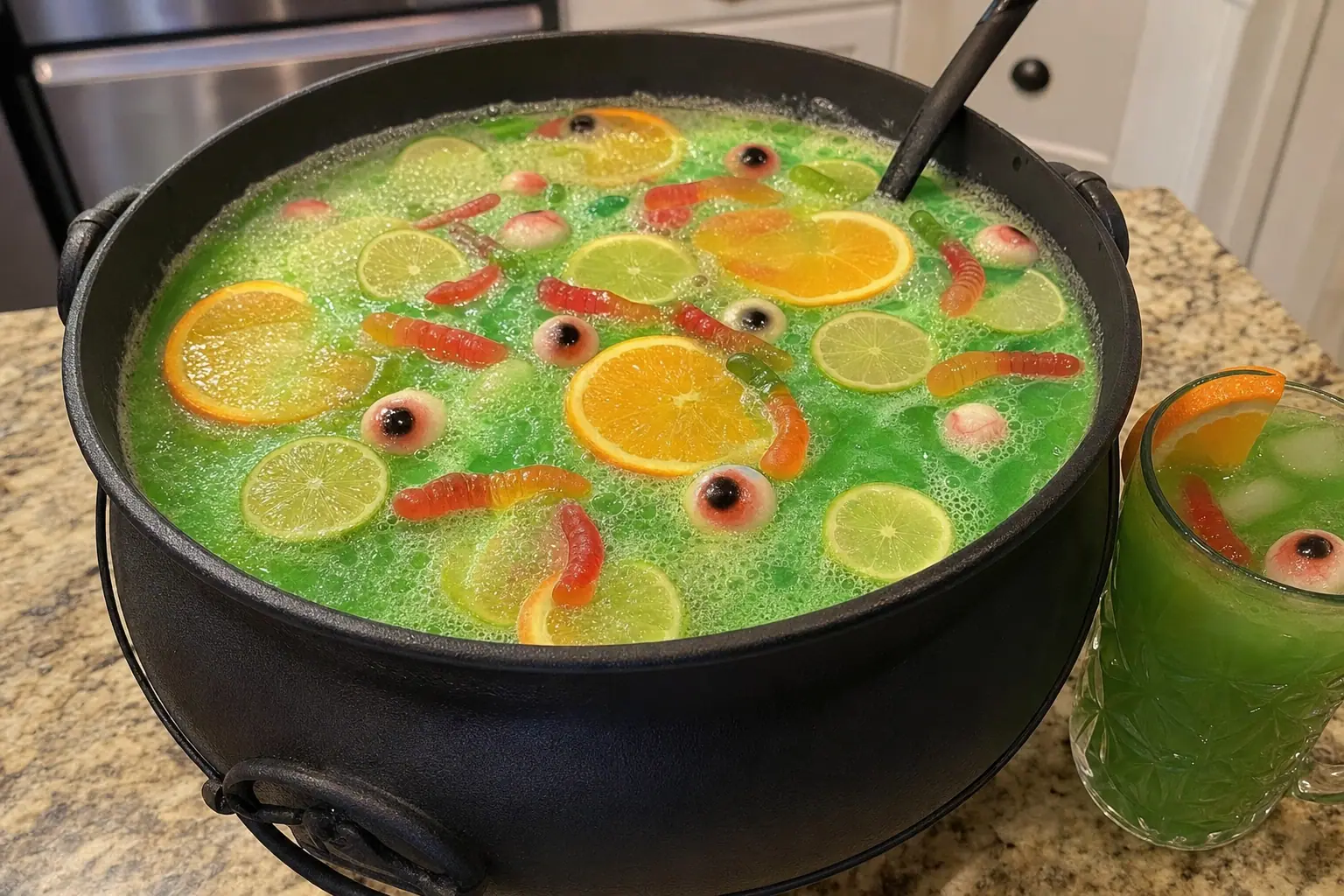Witch's Brew: nonalcoholic witch's brew punch — Drinks recipe | Afoodrink